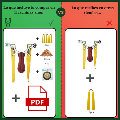 Comparativa con el Tirachinas de caza 