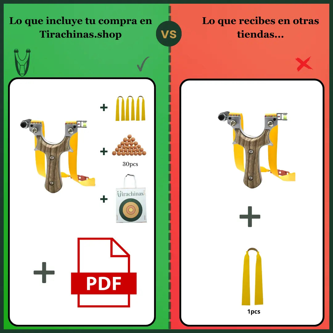 Comparativa Tirachinas Velox en Español