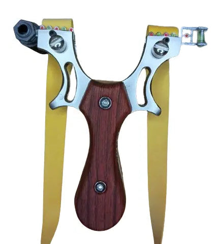 Fionda Artigianale In Legno - 15 Pollici, Pelle Sintetica, Per Sport E Outdoor - Foto 5